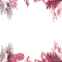 soave frame animated leaves tropical palm summer - GIF animate gratis