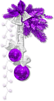 Christmas.Cluster.White.Purple - darmowe png