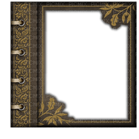 vintage book cover frame brown - 免费PNG