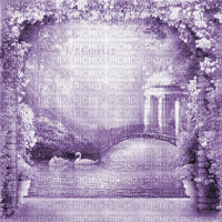 Y.A.M._Vintage landscape background purple - Darmowy animowany GIF