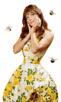 woman bee summer - 免费PNG
