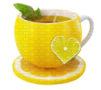 чай с лимоном - gratis png