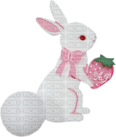 bunny with strawberry - ingyenes png
