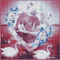 soave background animated heart flowers valentine - Безплатен анимиран GIF
