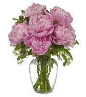 Strauss Peonien, Vase, Blumen - Free animated GIF