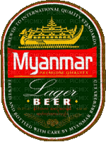 GIANNIS TOUROUNTZAN - MYANMAR BEER - Nemokamas animacinis gif