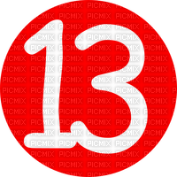 Vendredi 13 - Button rouge - kostenlos png