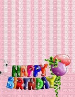 image encre color happy birthday edited by me - PNG gratuit