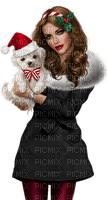Kaz_Creations Colour Girls Christmas Noel Dog Pup - zdarma png