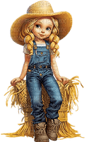 SM3 FARM GIRL DOLL PNG IMAGE BROWN CUTE - фрее пнг