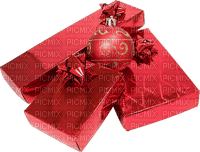 christmas  present box red - nemokama png