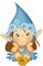 Petit elfe bleu - PNG gratuit GIF animé
