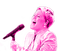 Pink P!nk Singing - Free PNG Animated GIF