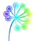 colored fleur - PNG gratuit GIF animé