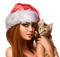 woman santa bp - gratis png animeret GIF