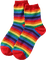rainbow socks - PNG gratuit GIF animé