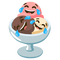 Emoji Kitchen Laughing Neapolitan ice cream - png gratis GIF animado