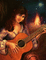 woman with guitar bp - GIF animado grátis Gif Animado
