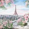 Background Paris, spring - PNG gratuit GIF animé