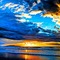 Фон; закат над морем - gratis png animeret GIF