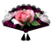 Fächer mit Rose - darmowe png animowany gif