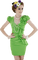 Kaz_Creations Woman Femme Green - bezmaksas png animēts GIF