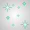 etoiles vert - Darmowy animowany GIF animowany gif
