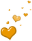 dolceluna orange hearts - PNG gratuit GIF animé