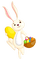 Kaz_Creations Easter Deco Bunny - PNG gratuit GIF animé