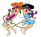 Wilma and Betty - bezmaksas png animēts GIF