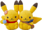 two pikachu chillin - Gratis animeret GIF