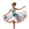 springtimes girl ballerina - zadarmo png animovaný GIF