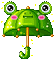 Frog Umberella - Besplatni animirani GIF animirani GIF