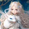 Baby girl with dragon by papuzzetto - GIF animé gratuit