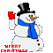 Bonhomme de neige - GIF animasi gratis GIF animasi