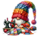 gnome printemps - бесплатно png анимированный гифка