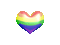 pride love heart colored