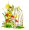 Spring Scrap yellow red green - бесплатно png анимированный гифка