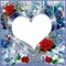 Fond coeur fond bleu glaçon rose rouge coeur fleurs oiseau Debutante - Free PNG Animated GIF