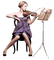 woman with violin bp - png gratuito GIF animata