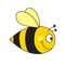 Kaz_Creations Cute Cartoon Love Bees Bee Wasp - png gratis GIF animasi