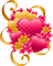Kaz_Creations Heart Hearts Love Valentine Valentines Flowers Ribbon - bezmaksas png animēts GIF