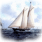 ship on ocean bateau ocêan paysage - PNG gratuit GIF animé
