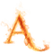 flaming-A - Free animated GIF