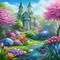 Fondo jardín de primavera - 無料png アニメーションGIF
