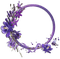 lavender round frame sunshine3 - Free PNG Animated GIF