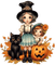 halloween, enfant, kind, child, autumn, herbst - PNG gratuit GIF animé