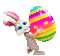 Easter hare by nataliplus - GIF animé gratuit GIF animé