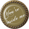 Kaz_Creations Deco Scrap Badge Circle Text You're Inside Me - PNG gratuit GIF animé