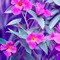 Purple Nature with Pink Flowers - nemokama png animuotas GIF